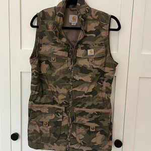 Carhartt Small Vest Zip up Camo